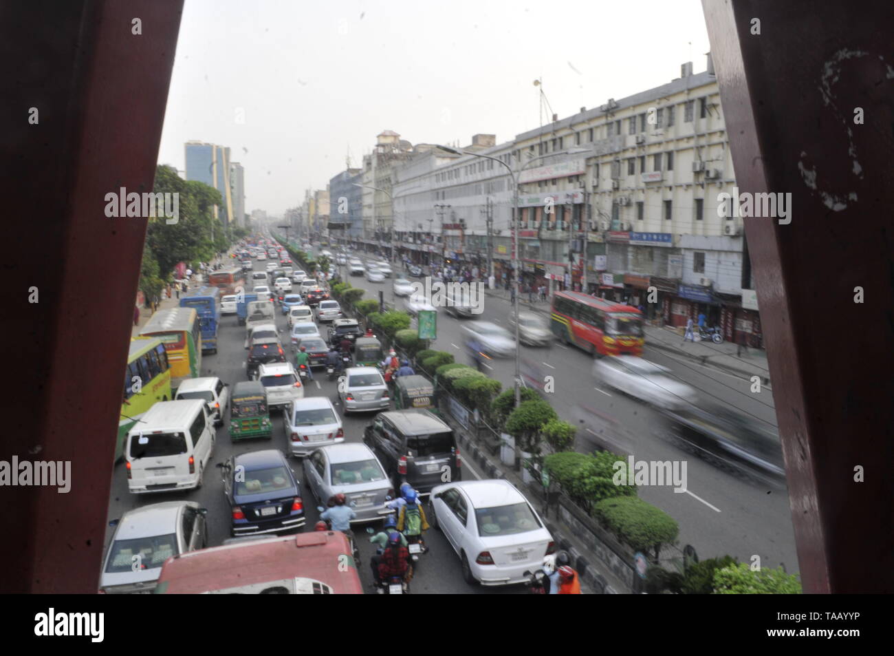 traffic jam 22may2019dhaka Bangladesh,traffic jam in dhaka banani. Nazmul Islam/alamay live news. Stock Photo