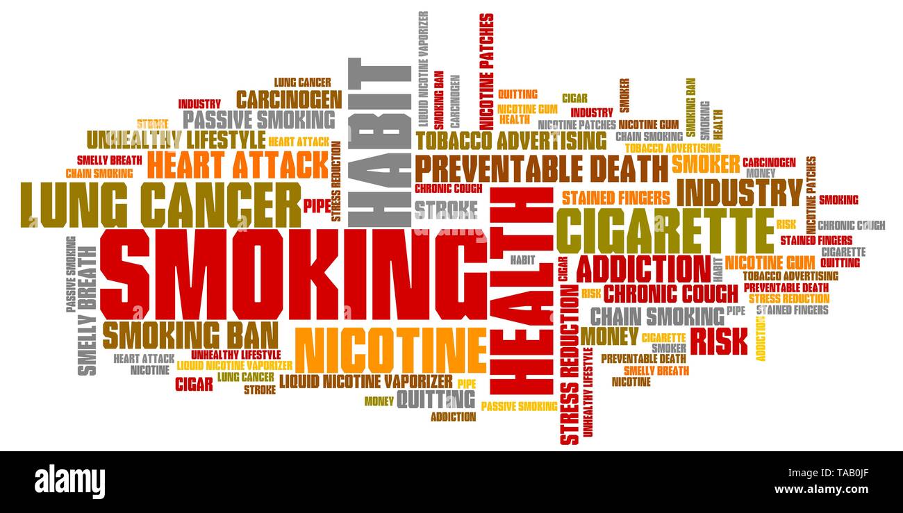 Word cigarette hi-res stock photography and images