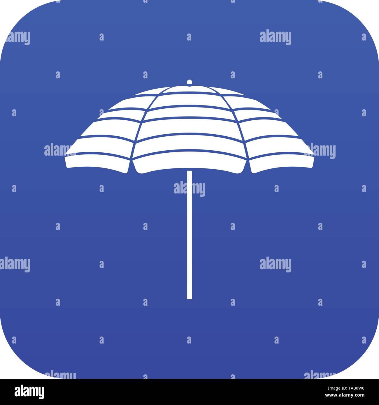 Beach umbrella icon digital blue Stock Vector Image & Art - Alamy