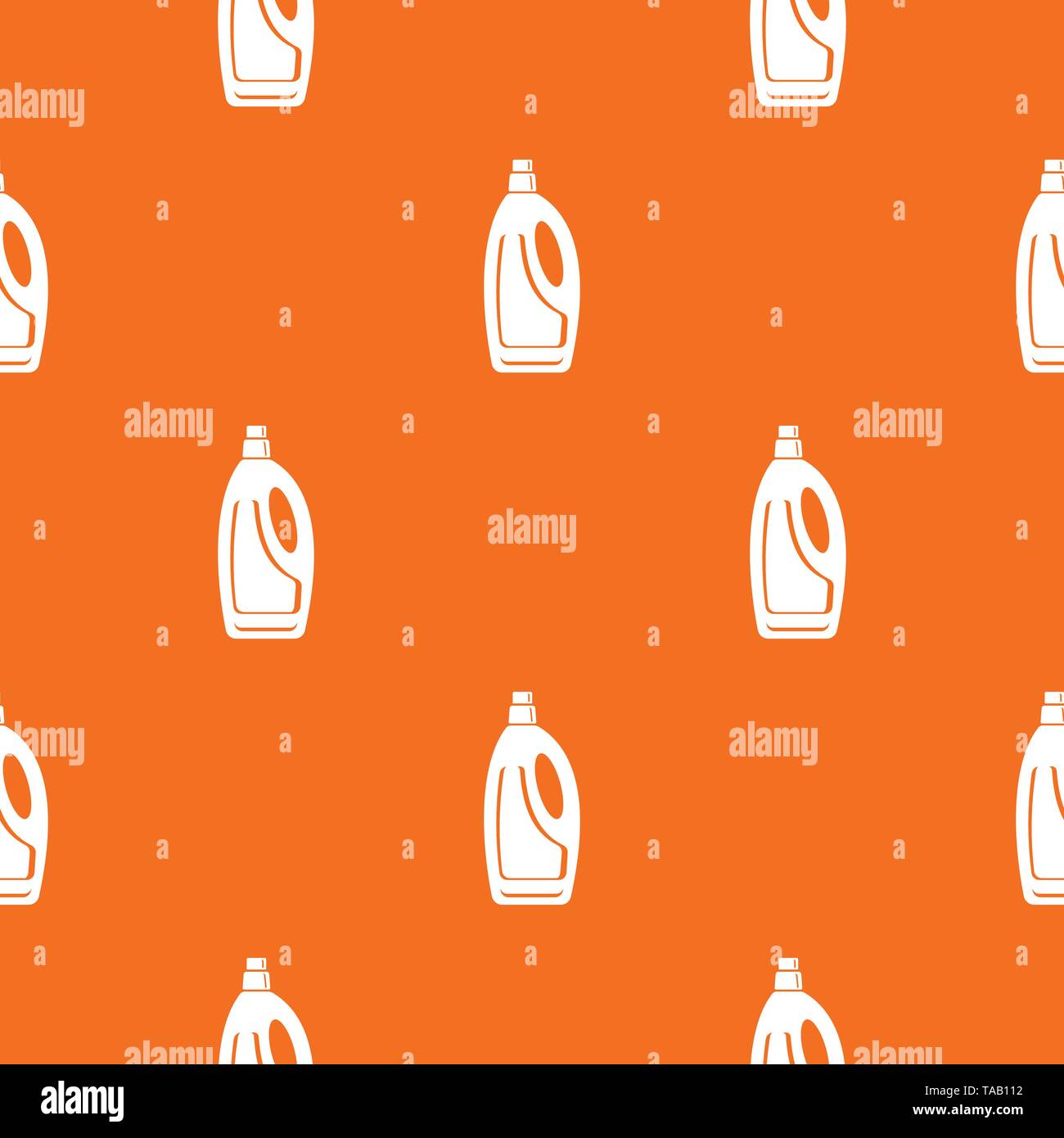 Detergent bottle pattern vector orange Stock Vector