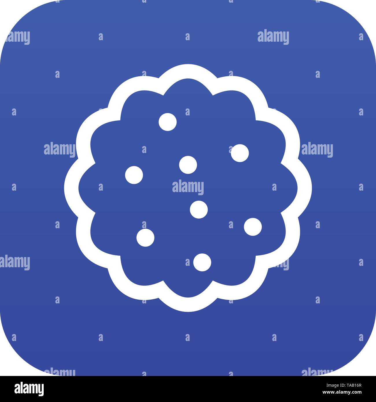 Cookies icon digital blue Stock Vector Image & Art - Alamy