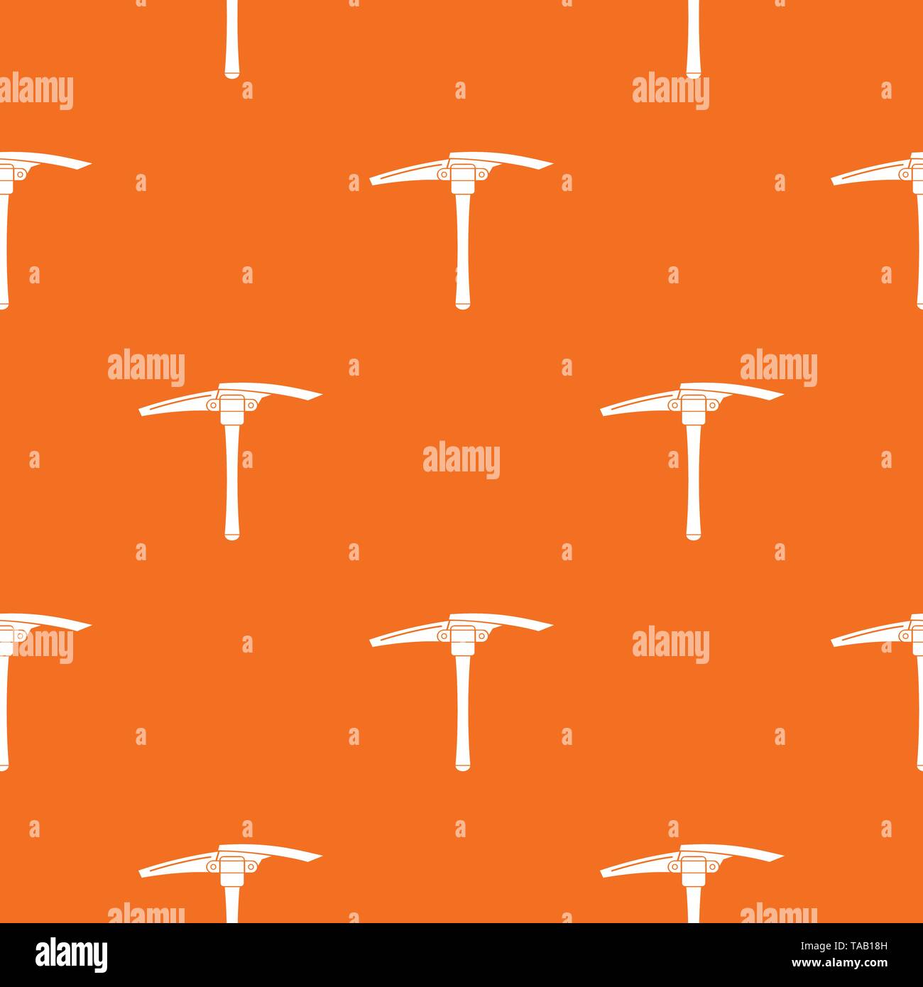 Hoe pattern vector orange Stock Vector