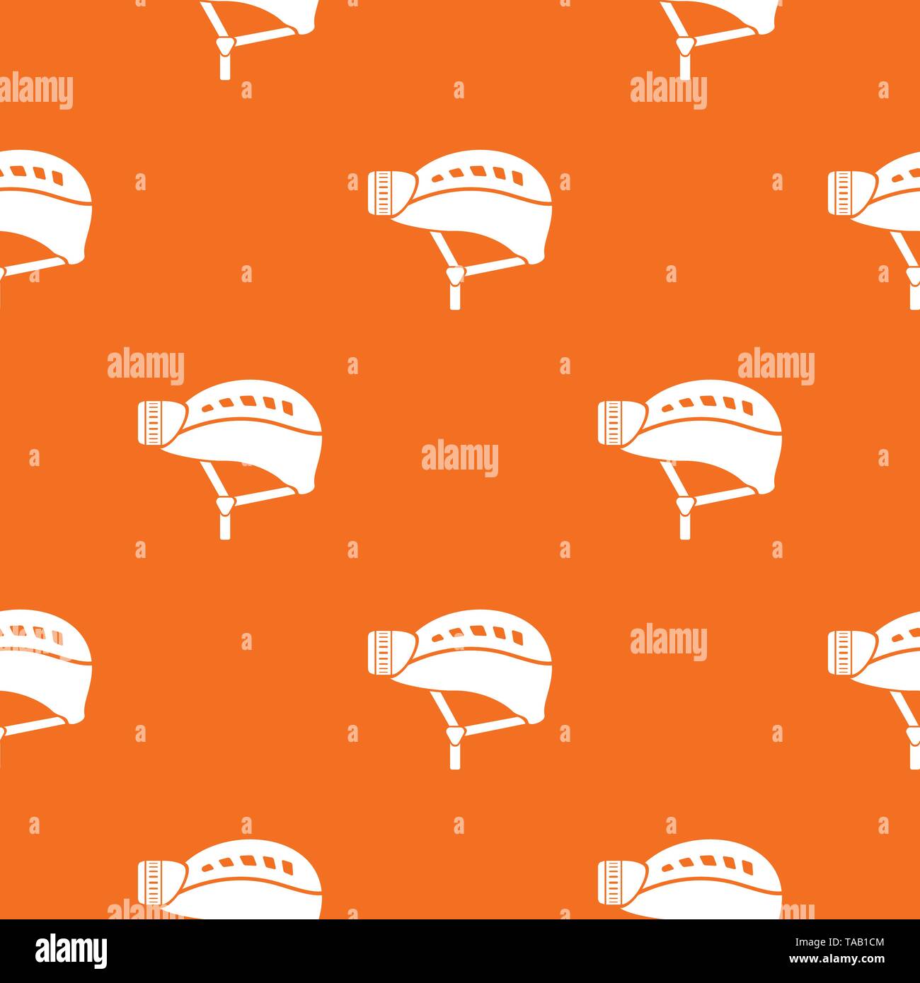 Helmet pattern vector orange Stock Vector