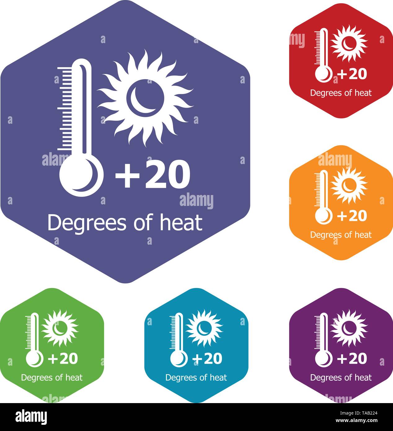 Heat icons vector hexahedron Stock Vector Image & Art Alamy
