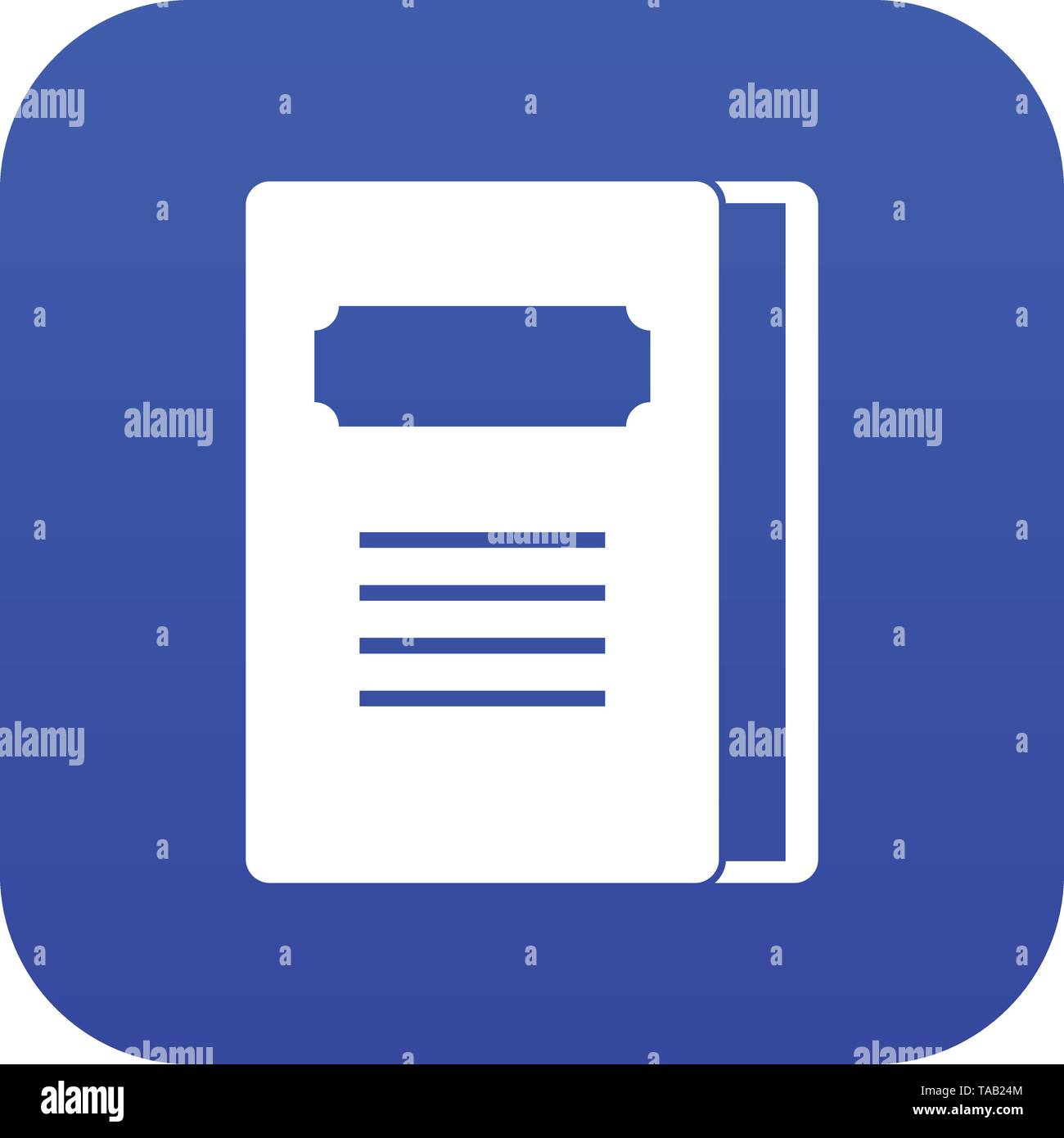 Tutorial icon digital blue Stock Vector Image & Art - Alamy