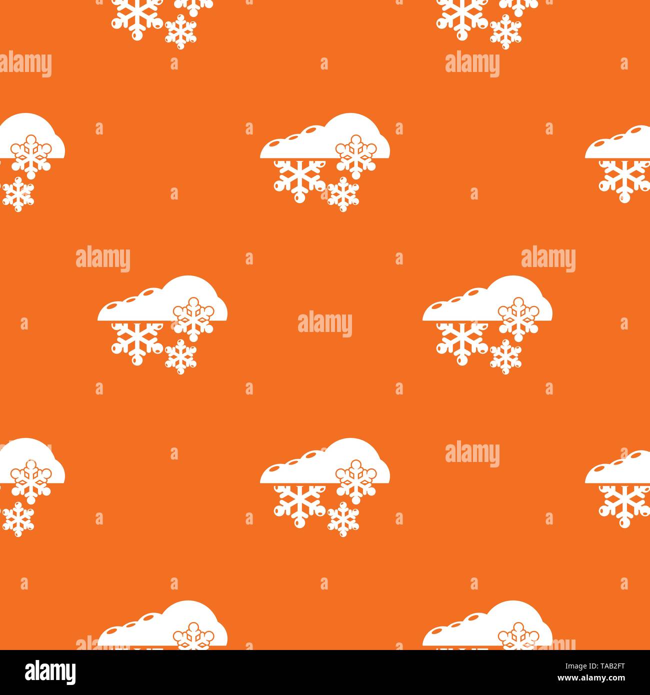 Snowflake pattern vector orange Stock Vector