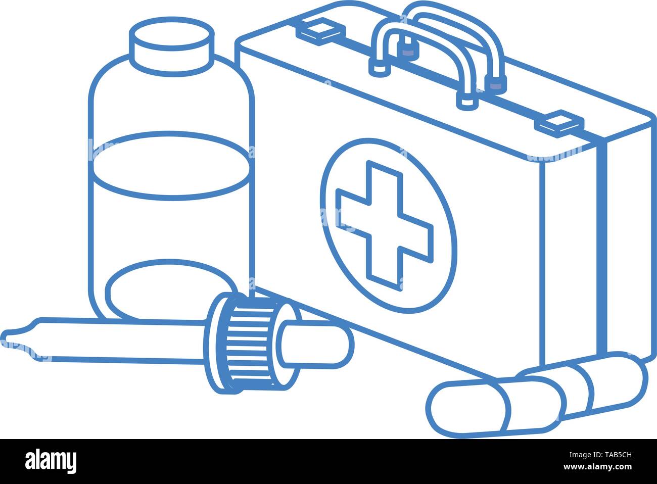 first aid kit on white background Stock Vector Image & Art - Alamy