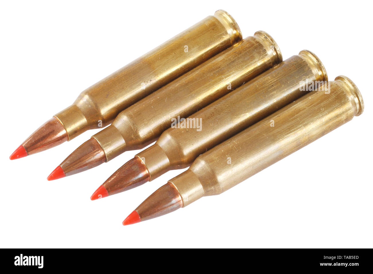 The 5.56×45mm NATO rimless bottlenecked intermediate cartridges