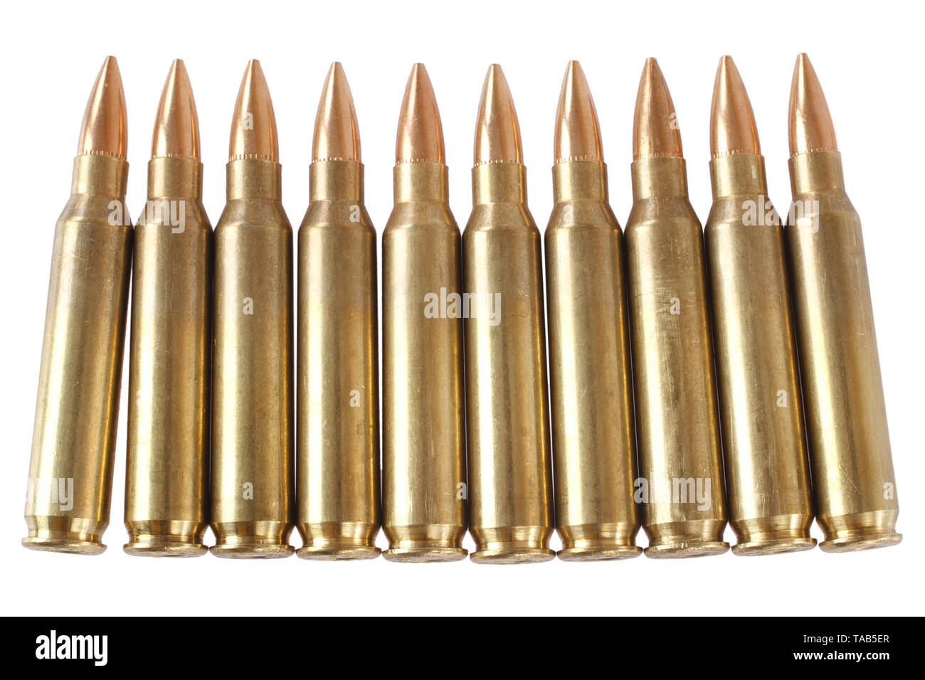 The 5.56×45mm NATO rimless bottlenecked intermediate cartridges