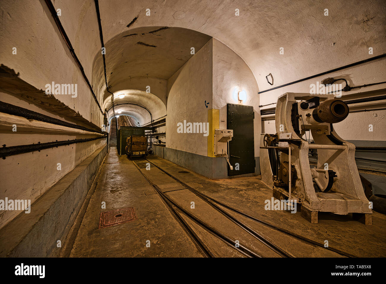 The Maginot Line, Ligne Maginot-Four a Chaux (Alsace-France) World War History Stock Photo