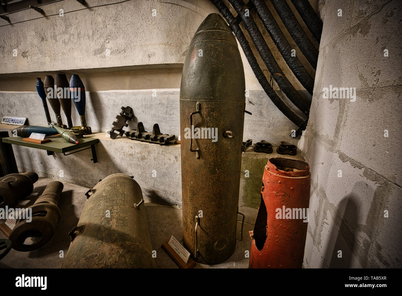 The Maginot Line, Ligne Maginot-Four a Chaux (Alsace-France) World War History Stock Photo