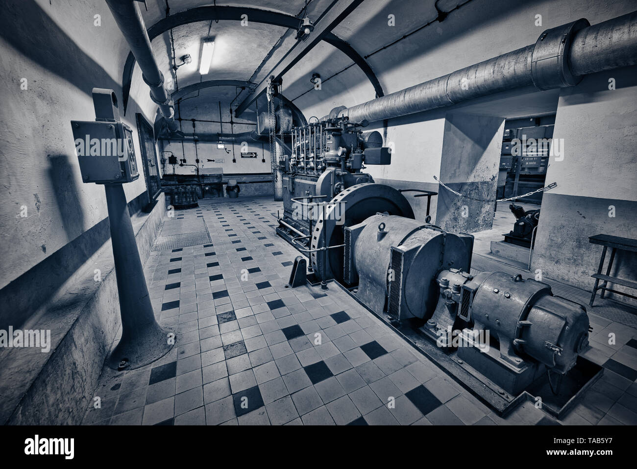 The Maginot Line, Ligne Maginot-Four a Chaux (Alsace-France) World War History Stock Photo