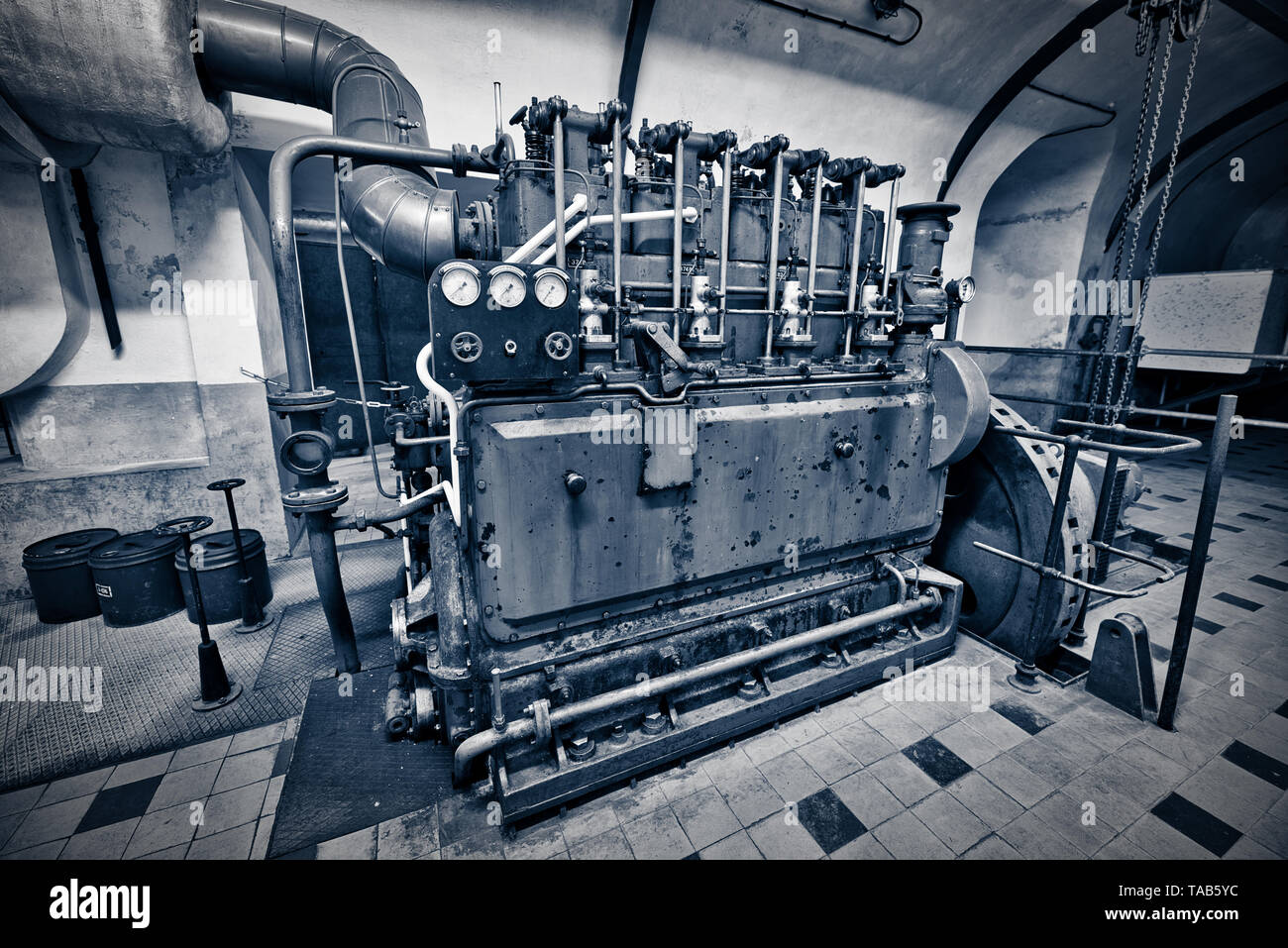 The Maginot Line, Ligne Maginot-Four a Chaux (Alsace-France) World War History Stock Photo