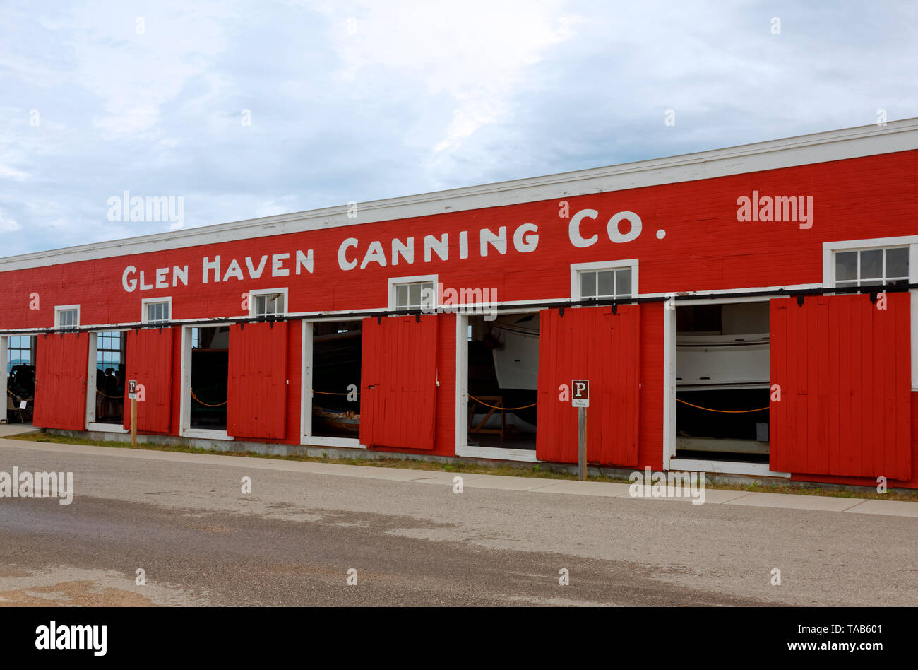Former glen haven canning company building hires stock photography and