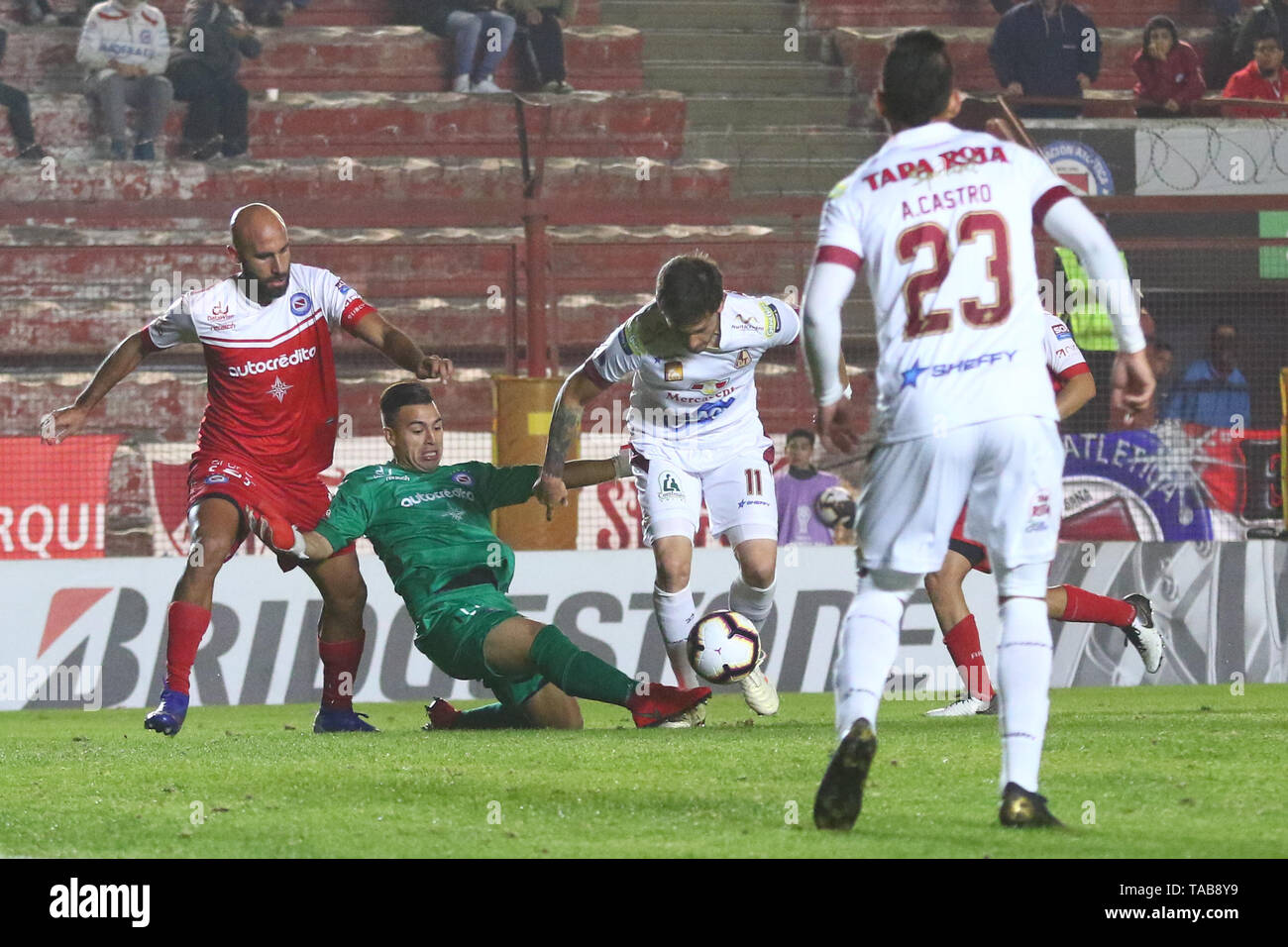 BUENOS AIRES, 23.05.2019: Lucas Chavez, goalkeeper of Argentinos Jrs., during the match between Argentinos Juniors and Deportes Tolima for the 2nd rou Stock Photo
