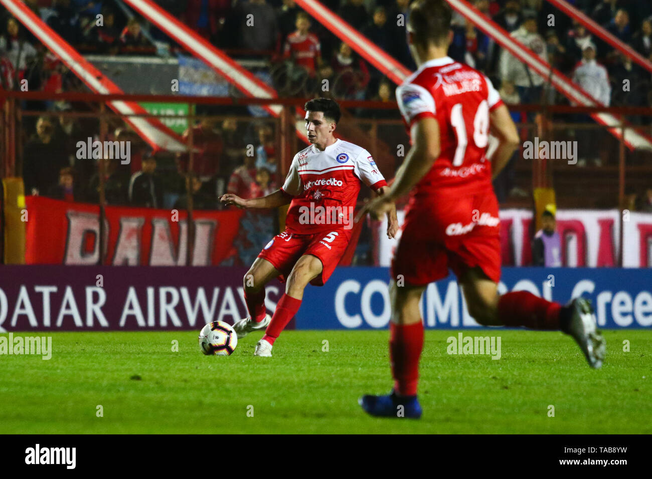 BUENOS AIRES, 23.05.2019: Francis Mac Allister during the match between Argentinos Juniors and Deportes Tolima for the 2nd round of Conmebol Sudameric Stock Photo