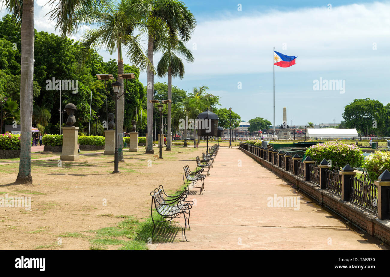 Rizal Luneta park, Manila, Philippines Stock Photo
