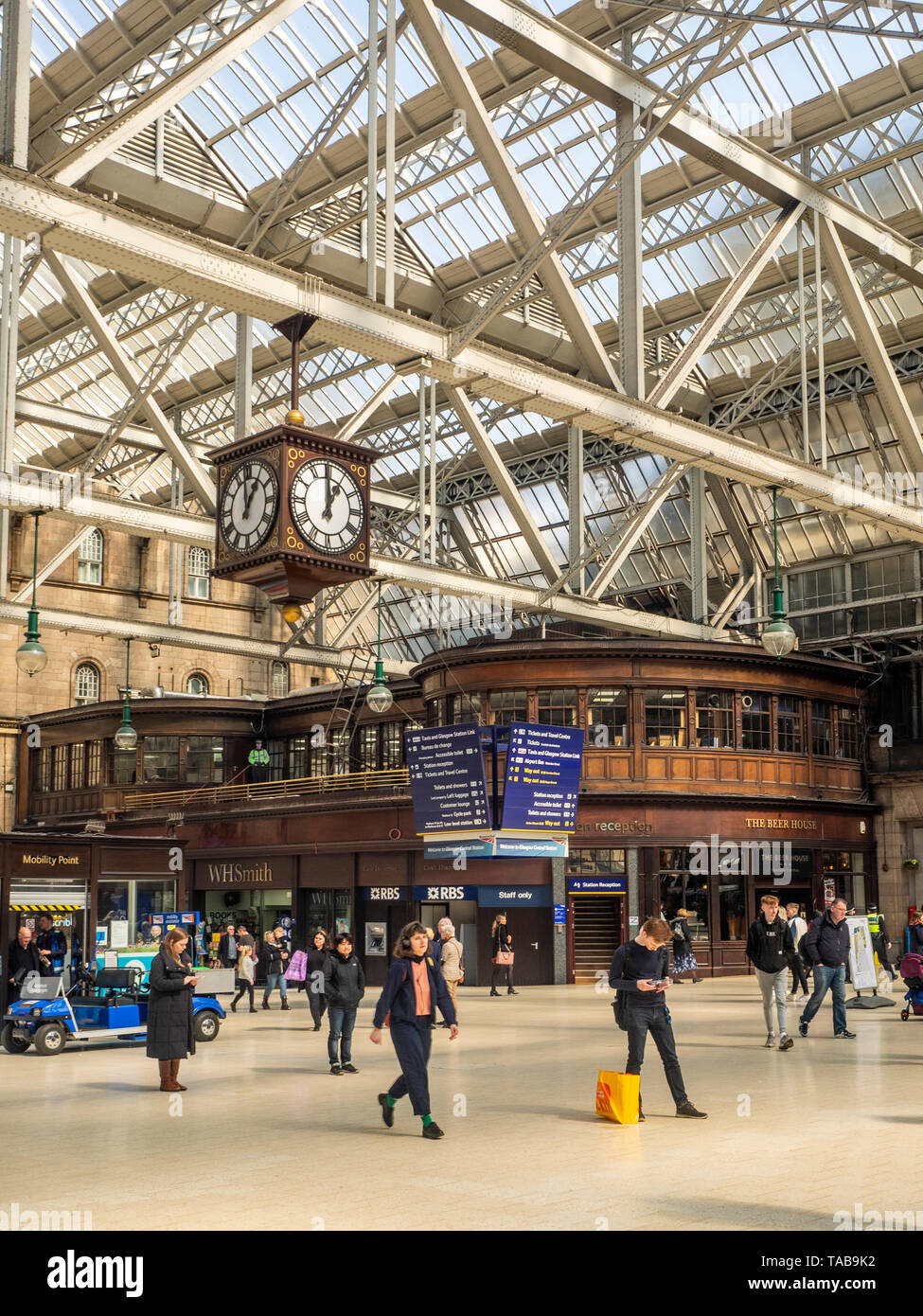 Glasgow Central Station Clock High Resolution Stock Photography and