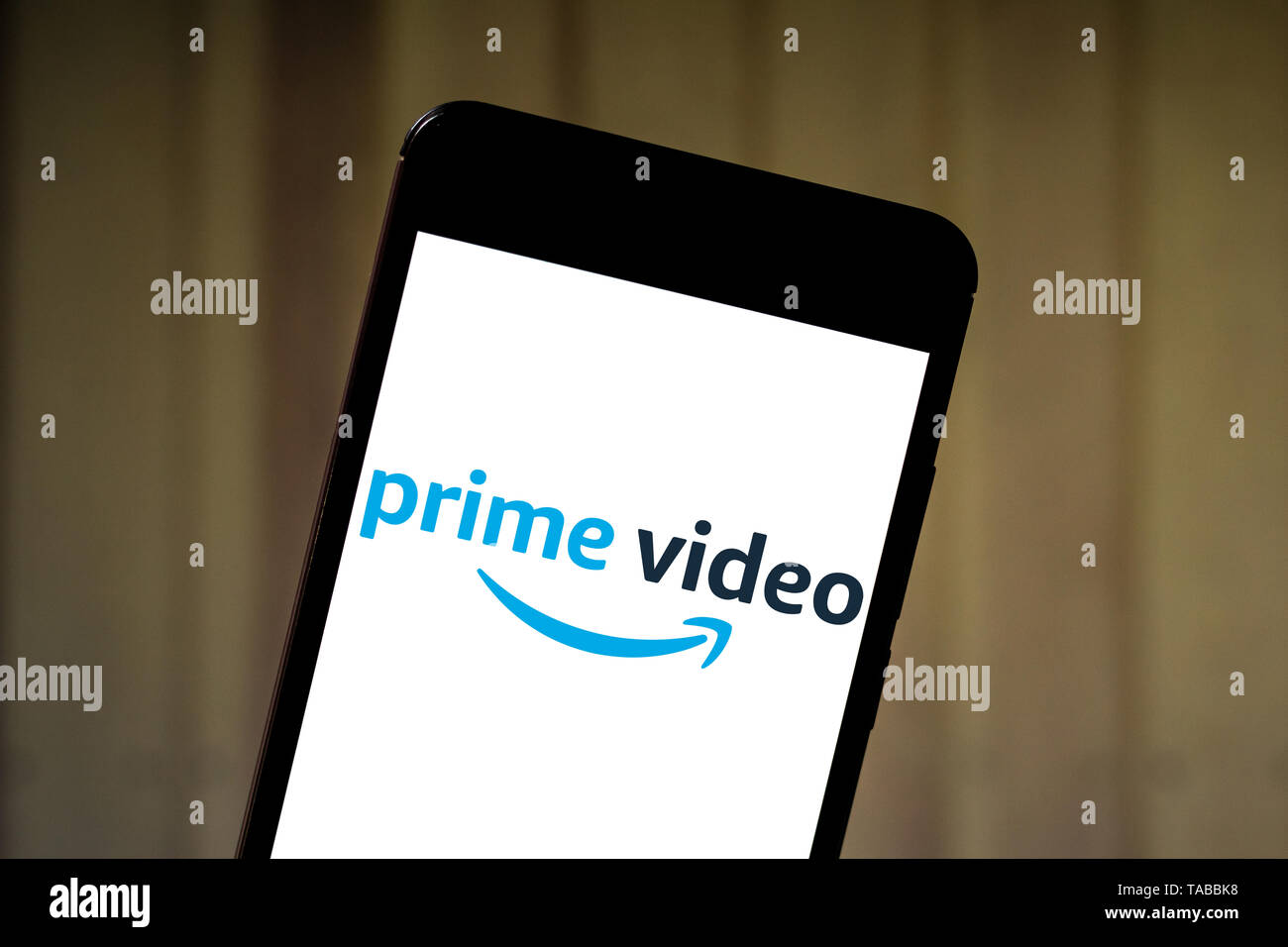 In This Photo Illustration The Amazon Prime Video Logo Is Seen Displayed On A Smartphone Stock Photo Alamy In This Photo Illustration The Amazon Prime Video Logo Is Seen Displayed On A Smartphone Stock Photo Alamy