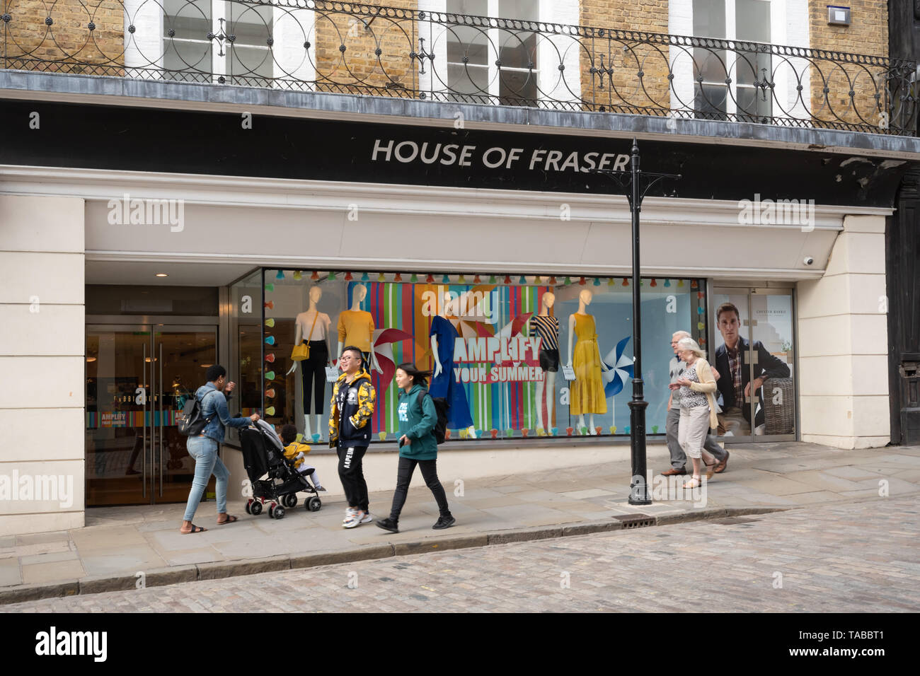 House of Fraser shop, exterior of the department store on the high