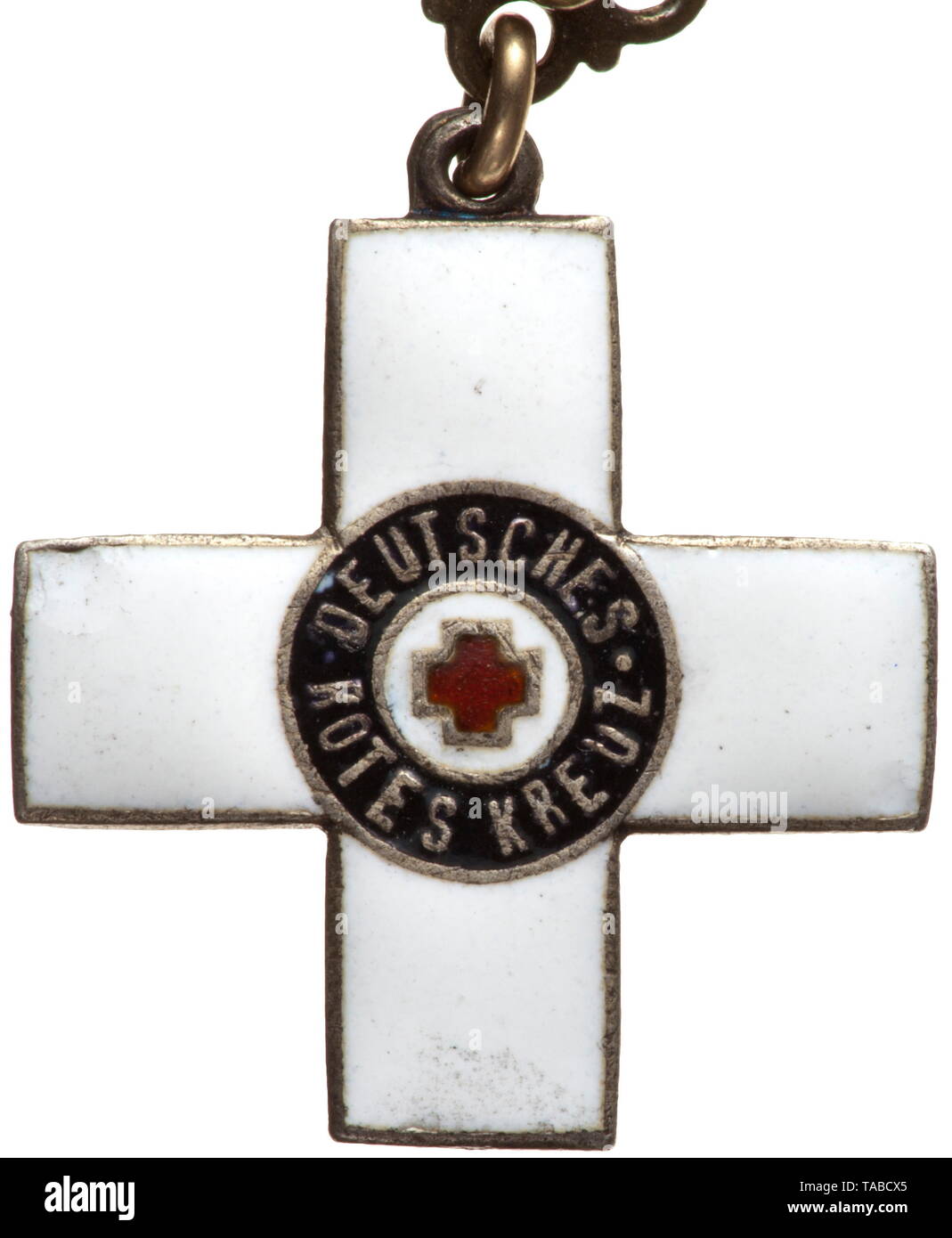 Carl von Weinberg - a miniatures chain Twelve-piece chain with Prussia: Iron Cross 2nd Class of 1914, Order of the Crown (not less than) 3rd Class, Merit Cross for War Aid 1916, Badge of Merit of the Kaiser Wilhelm Society, Berlin. German Reich: Red Cross Decoration 2nd or 1st Class. Russia: Order of St. Stanislaus. Austria: Marian Cross. Hesse-Darmstadt: Commander's Cross 2nd Class of the Order of the Star of Brabant. Turkey: Turkish War Medal in silver. Greece: Order of the Redeemer. Russia: Commemorative Medal 1904 - 1905 of the Red Cross for , Additional-Rights-Clearance-Info-Not-Available Stock Photo