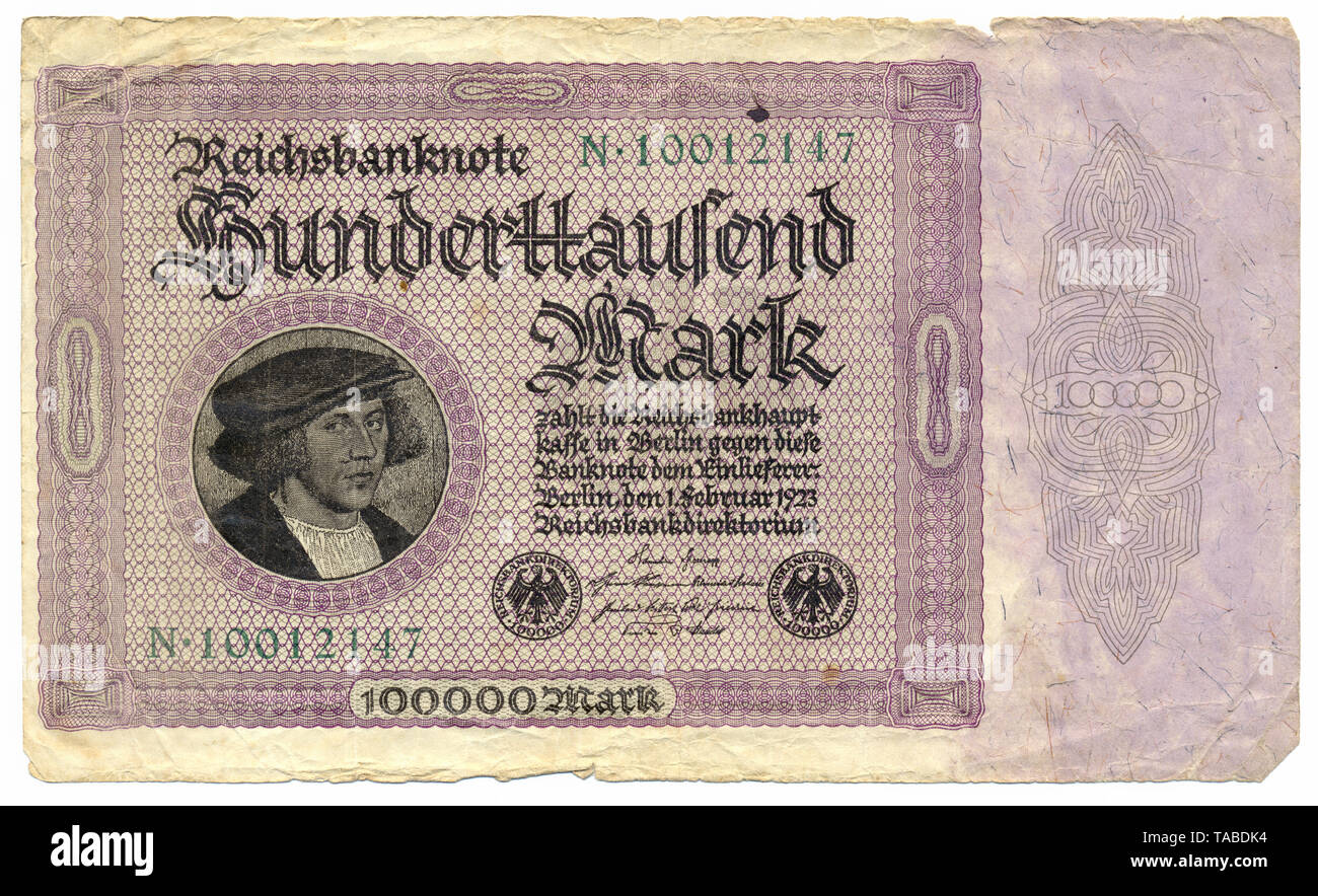 German Money 1923 High Resolution Stock Photography And Images Alamy