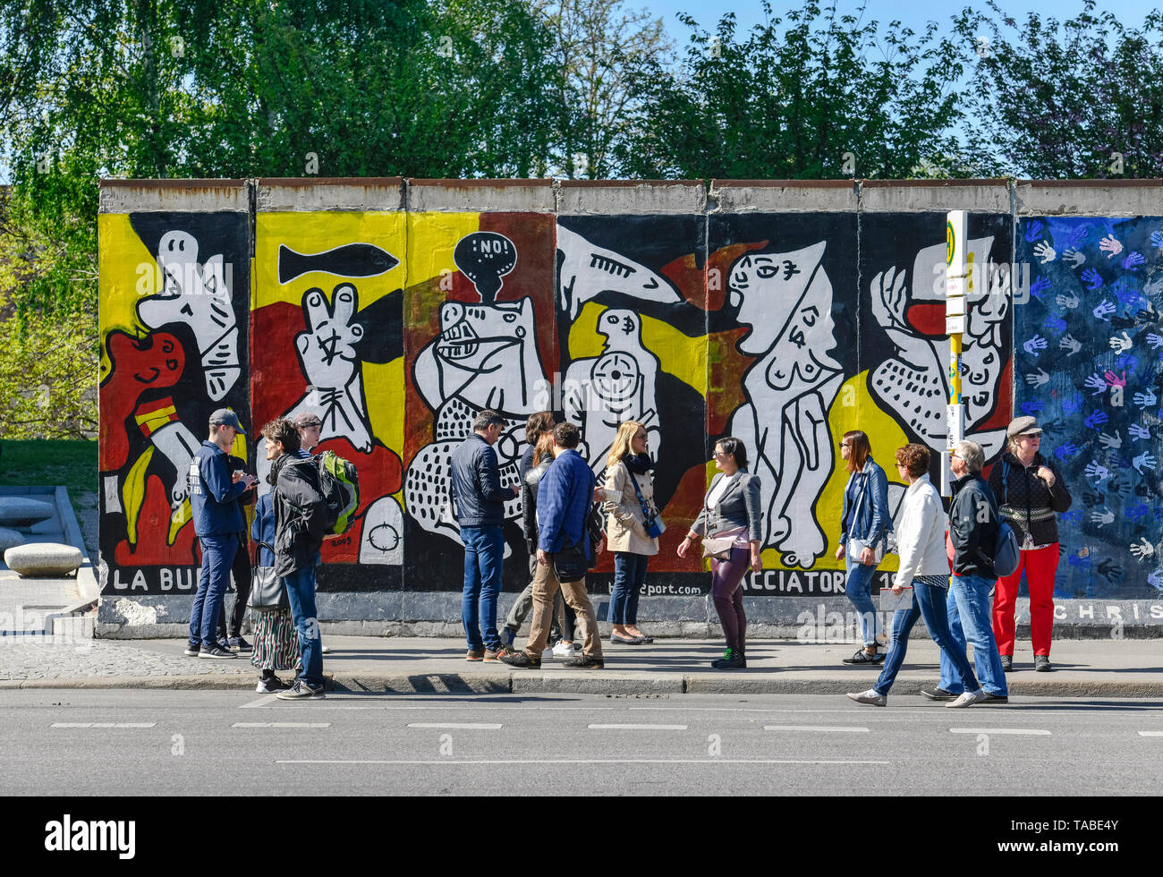 East Side Gallery, Mühlenstrasse, Friedrich's grove, Berlin, Germany, Muehlenstrasse, Friedrichshain, Deutschland Stock Photo