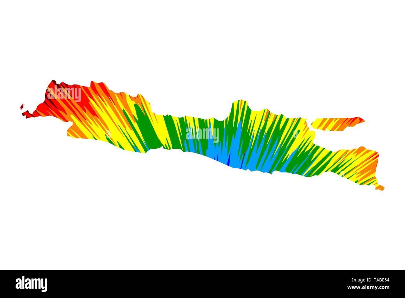 Java - map is designed rainbow abstract colorful pattern, Java ...