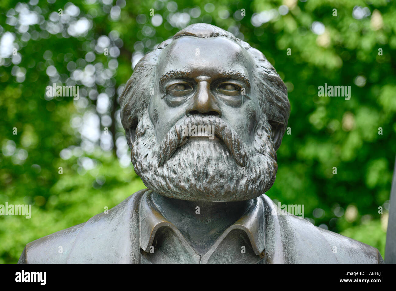 Karl Marx, Marx angel's monument, Karl's Liebknecht street, middle, Berlin, Germany, Marx-Engels-Denkmal, Karl-Liebknecht-Strasse, Mitte, Deutschland Stock Photo