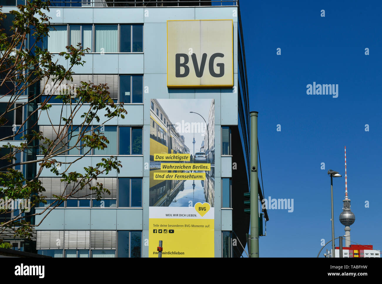 BVG headquarters, Holzmarktstrasse, middle, Berlin, Germany, BVG-Zentrale, Holzmarktstraße, Mitte, Deutschland Stock Photo