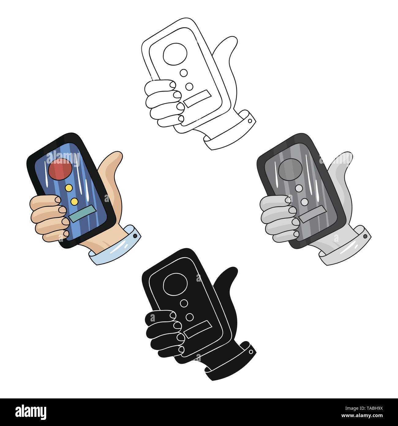 Call conference icon in cartoon,black design isolated on white ...