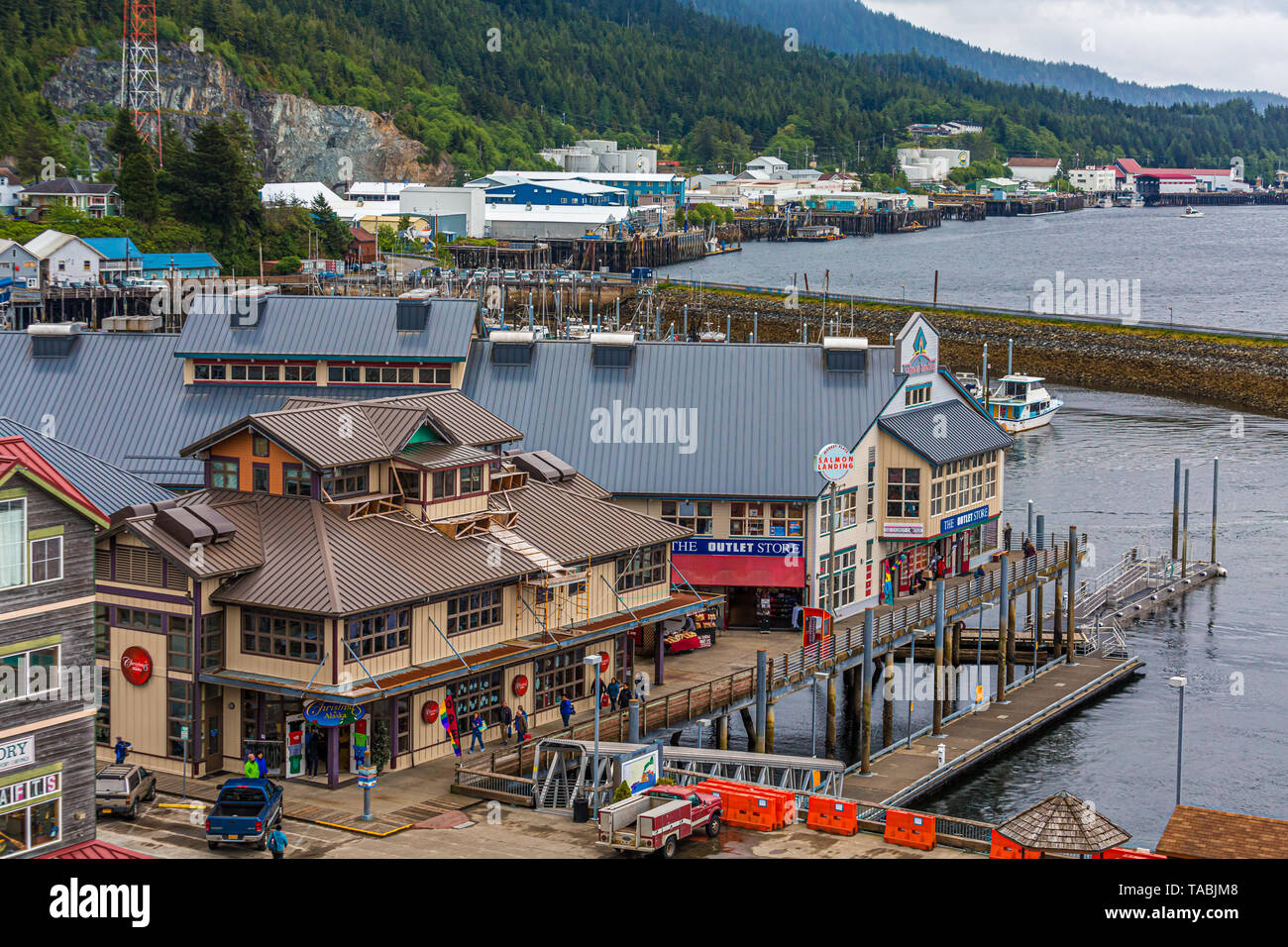 Ketchikan city harbor hires stock photography and images Alamy