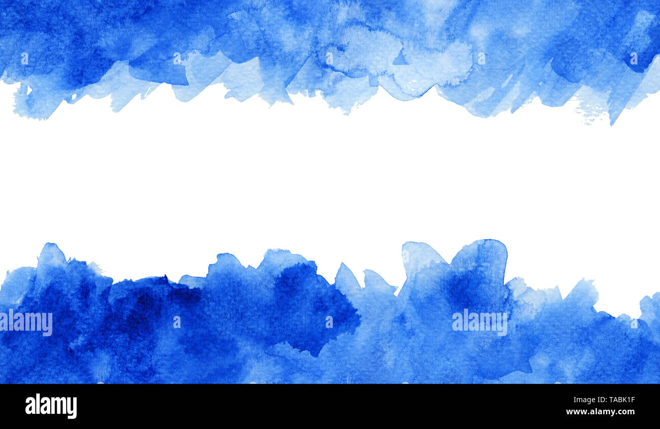 blue watercolor background, shades of blue Stock Photo - Alamy