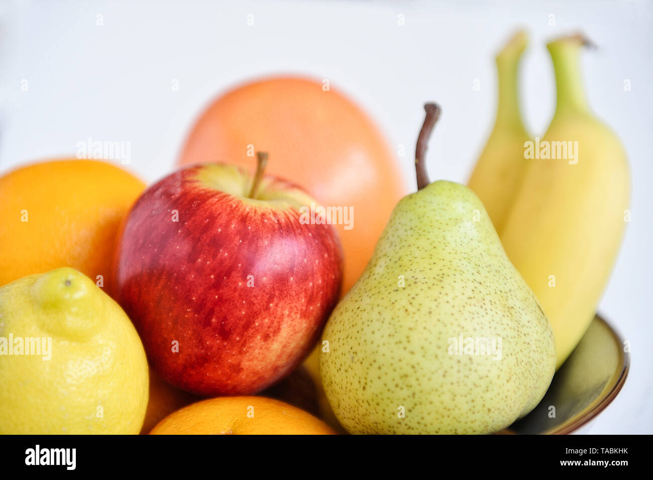 Mixed Fruit Bowl Stock Photo