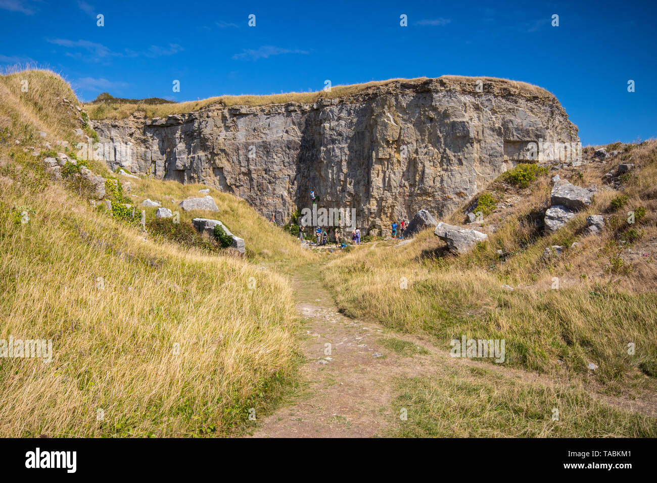 Winspit Quarry near Worth Matravers, Dorset, UK Stock Photo Alamy