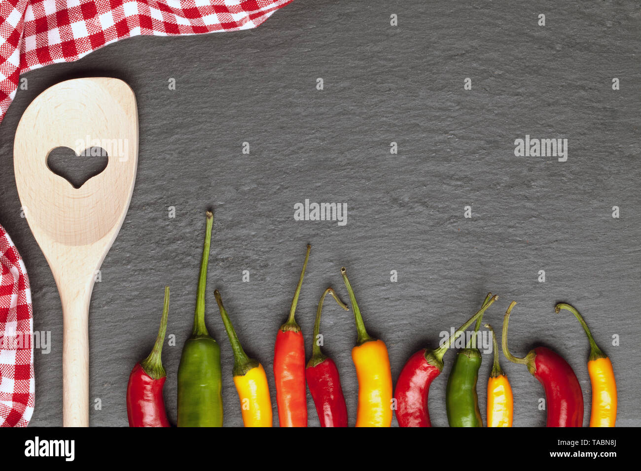 cooking background with chili peppers Stock Photo Alamy
