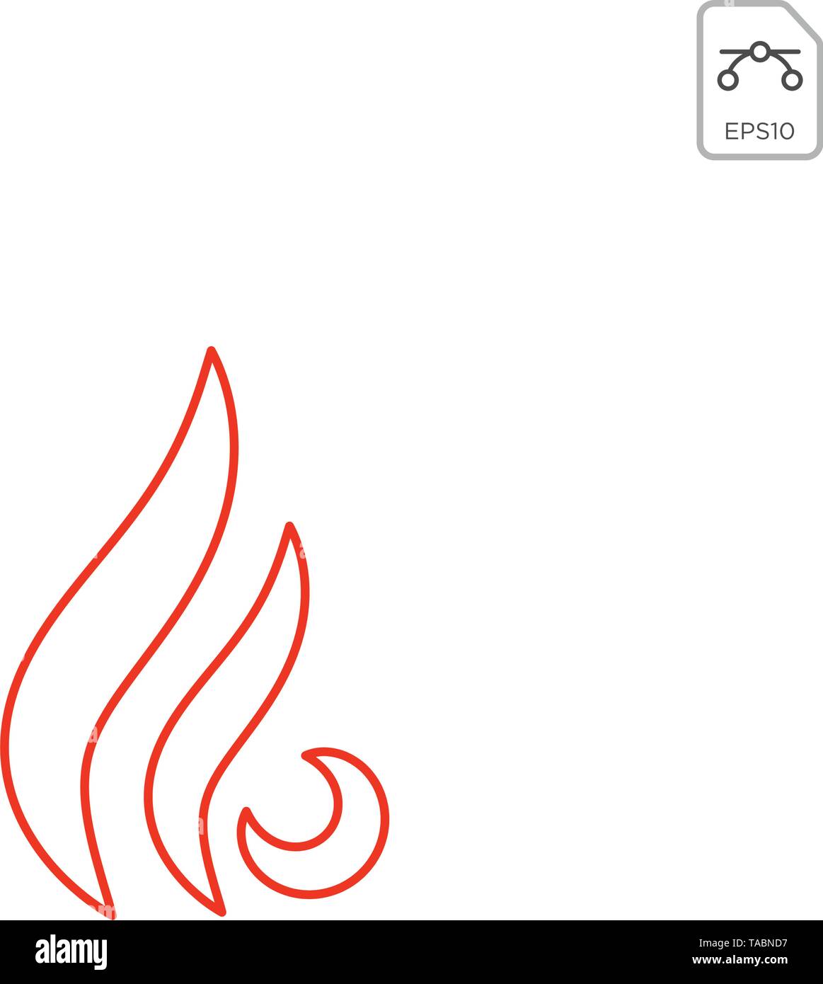 fire flame logo design or minimal icon vector element isolated Stock ...