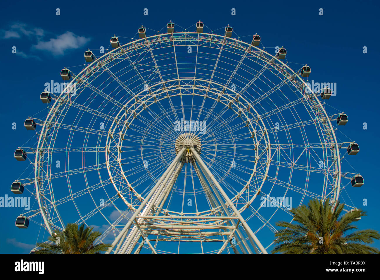 Orlando, Florida. May 16, 2019. Orlando Eye ride experience.The Wheel at ICON Park Orlando is a 400-foot-tall giant observation wheel in International Stock Photo