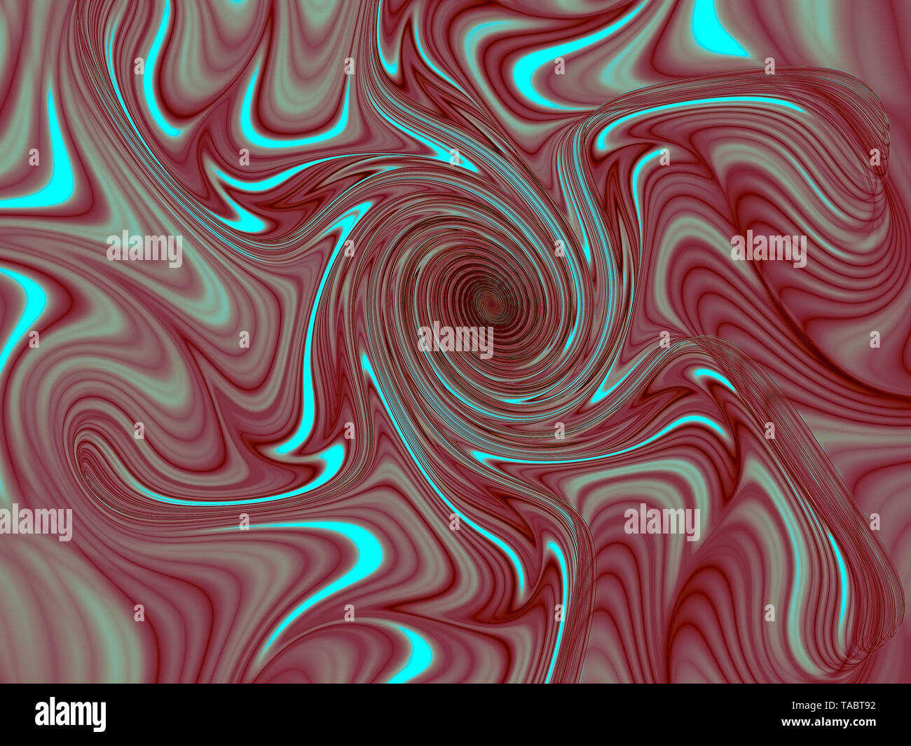 Abstract pale fractal spiral - digitally generated image Stock Photo