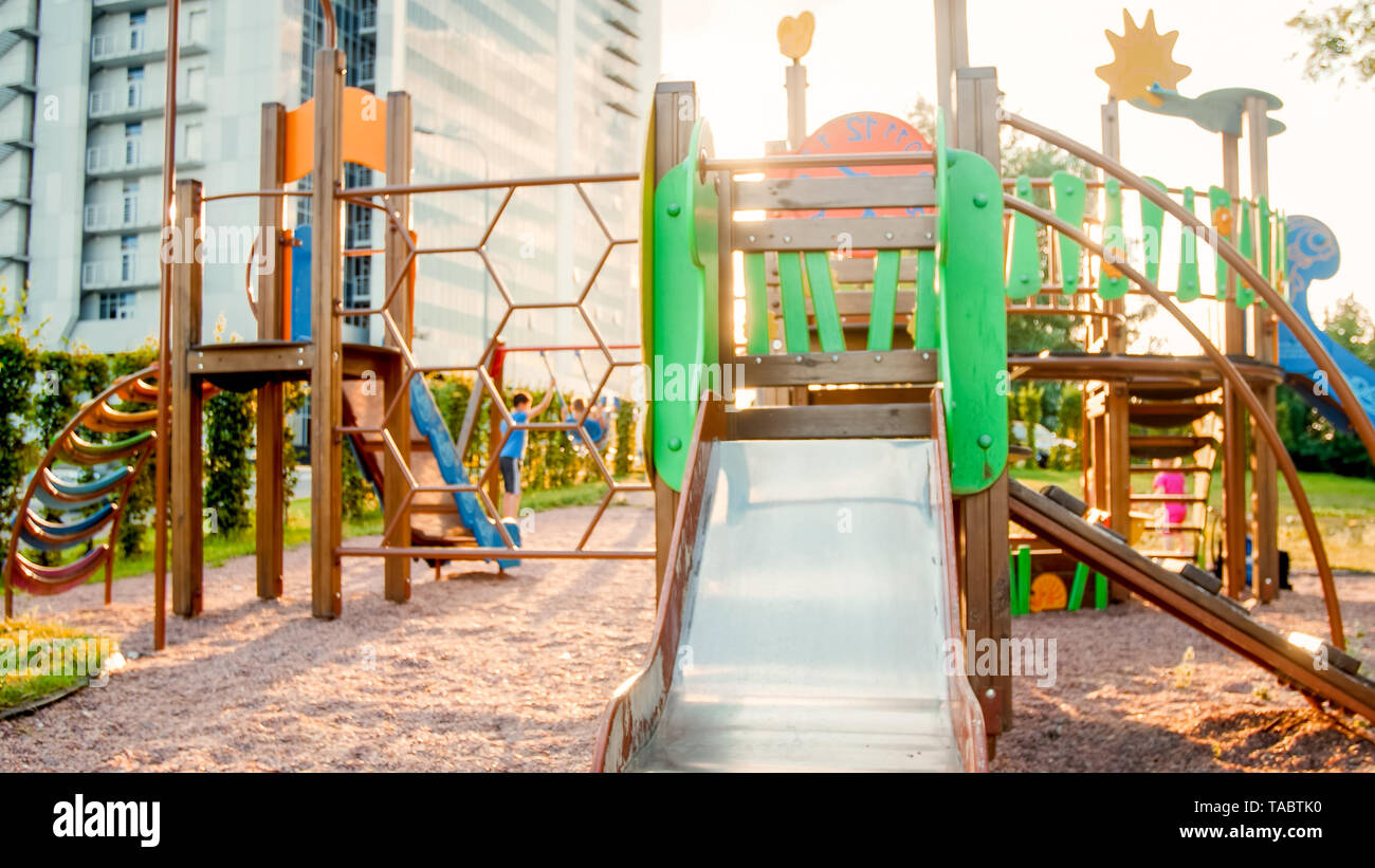 big wooden playground