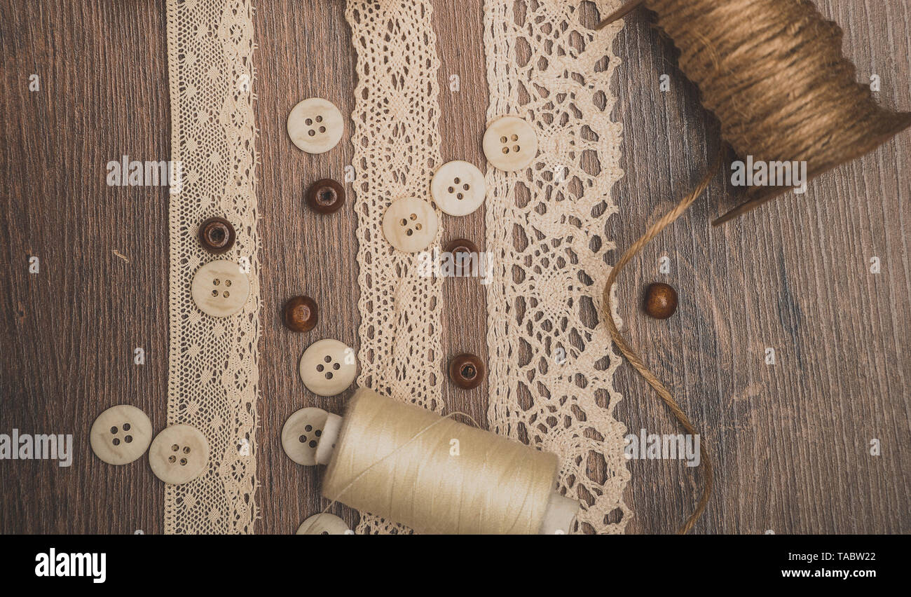 Sewing Thread Ribbon Ribbons thread hi-res stock photography and images - Alamy