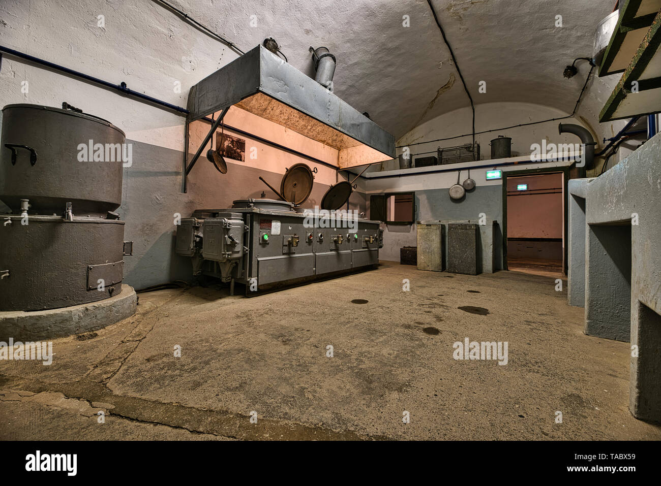 The Maginot Line, Ligne Maginot-Four a Chaux (Alsace-France) World War History Stock Photo