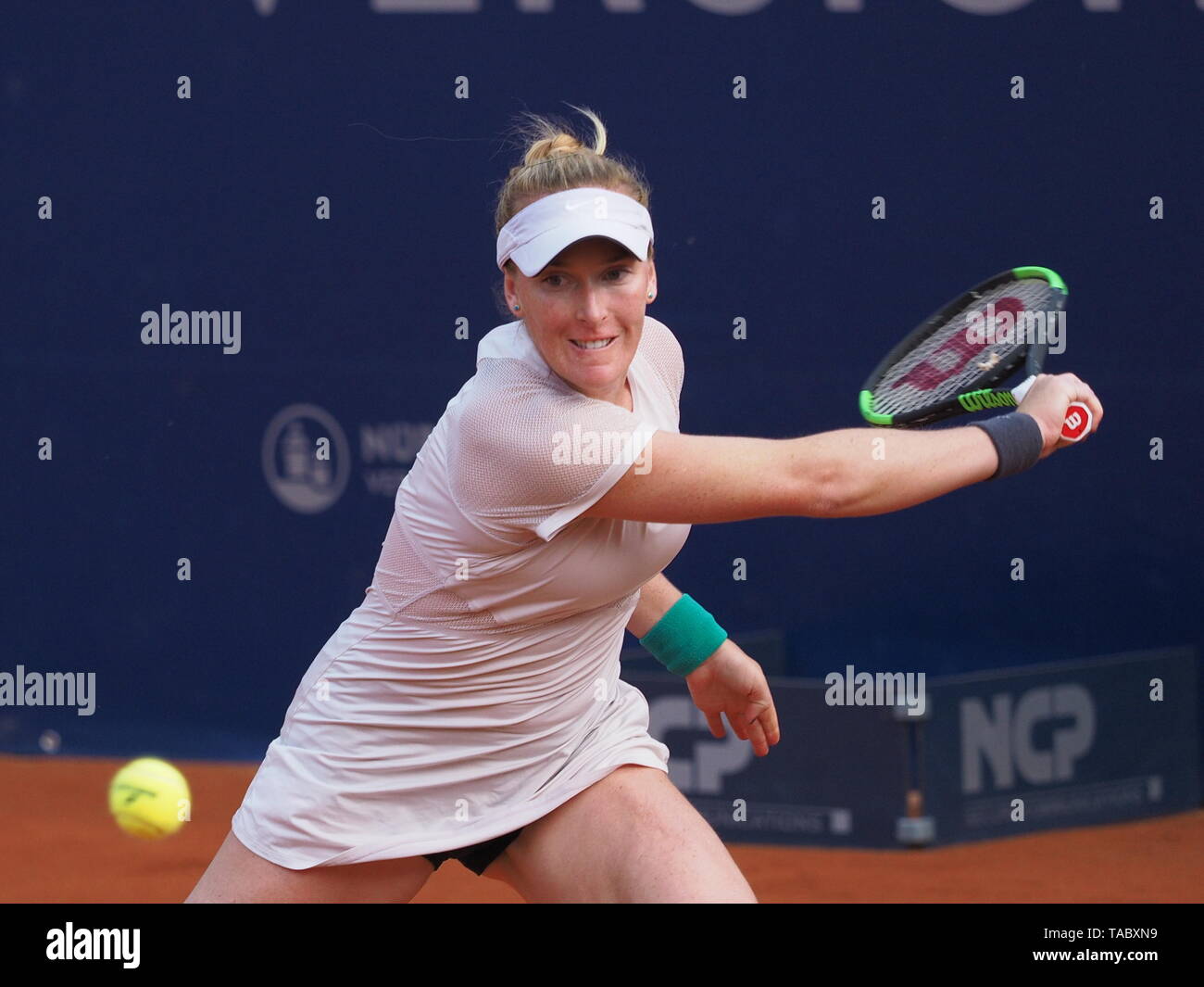 Nuremberg, Germany - May 23, 2019: US tennis player Madison Brengle at the  Euro 250.000 WTA Versicherungscup Tournament quarterfinal match against ten  Stock Photo - Alamy