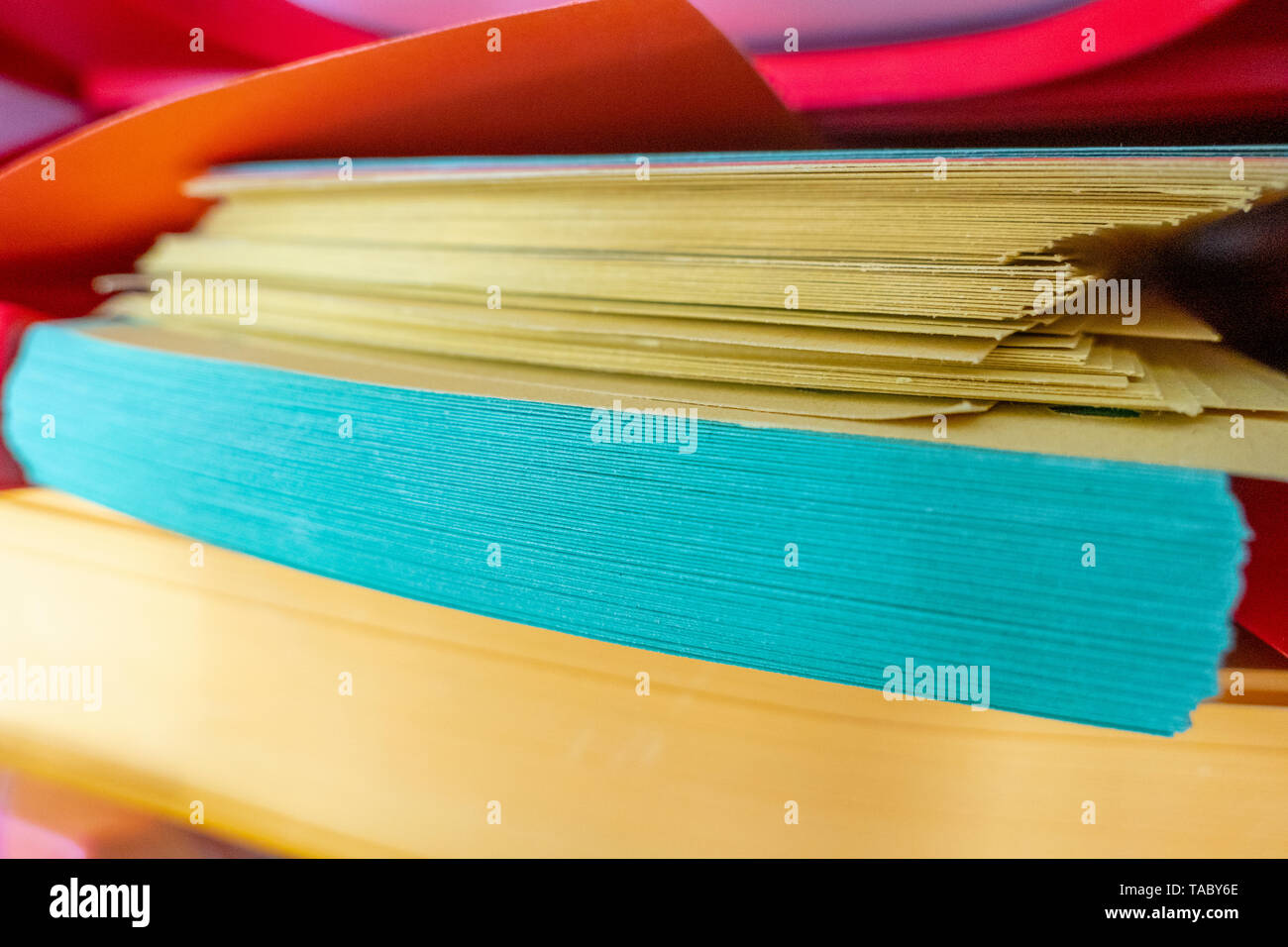 Rainbow colored line shape hi-res stock photography and images - Alamy