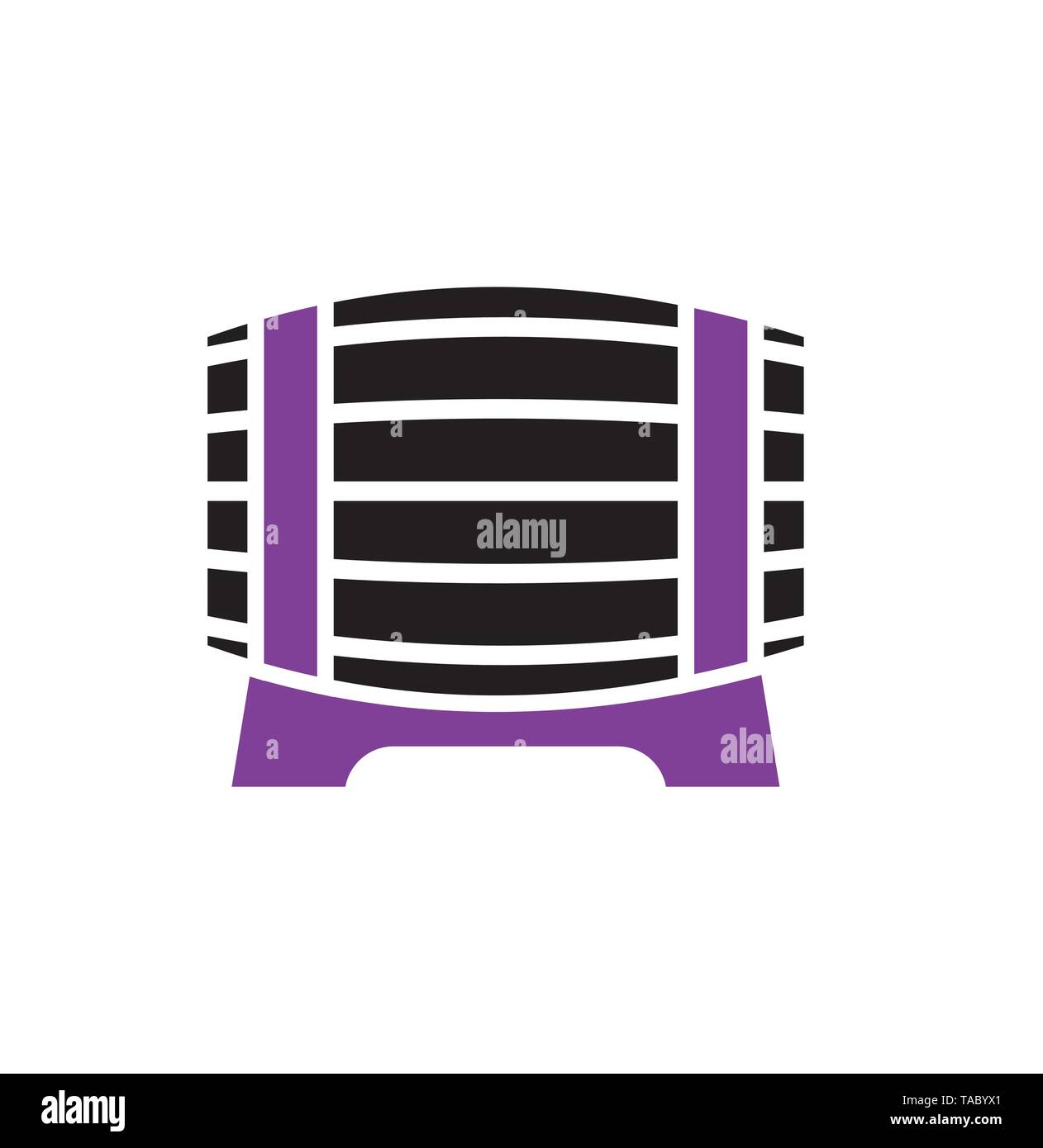 Wine related icon on background for graphic and web design. Simple ...