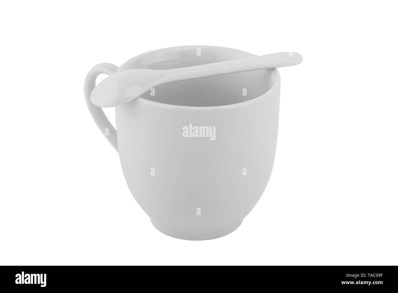 White ceramic cup isolated on white background Stock Photo Alamy