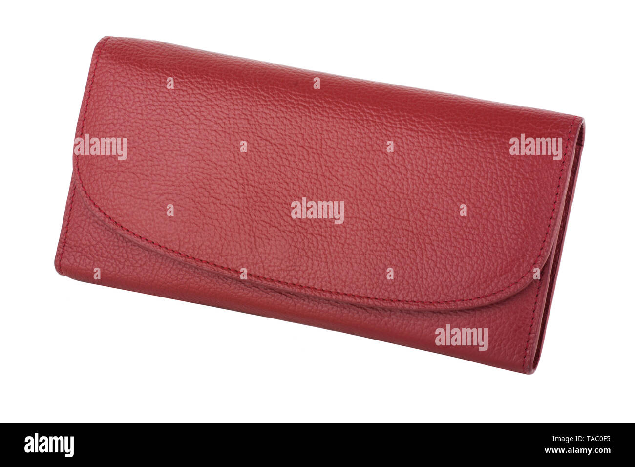 Red wallet isolated on white background Stock Photo