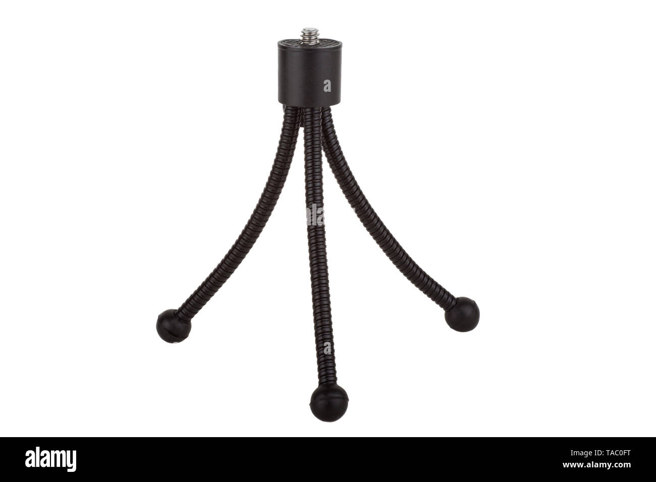 Mini tripod isolated on white background Stock Photo