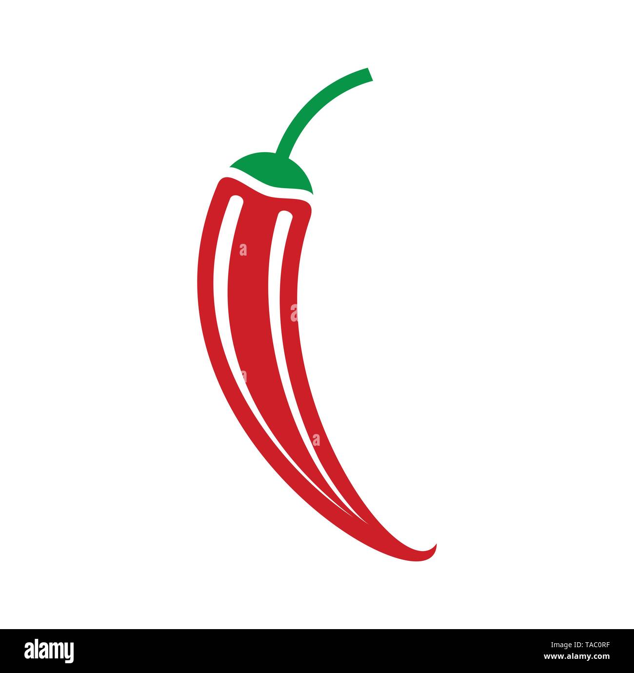 Red Hot pepper icon on background for graphic and web design. Simple ...