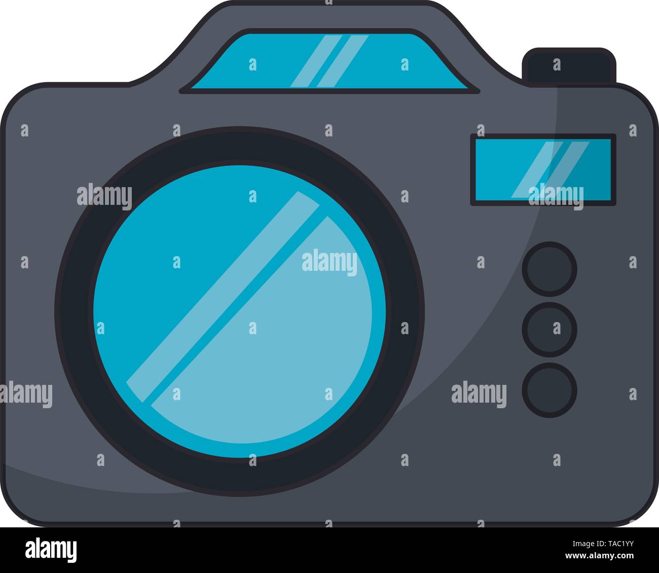 Vintage photographic camera device isolated Stock Vector Image & Art ...